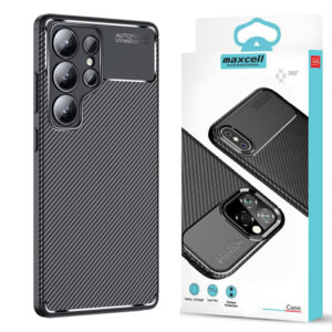 Husa AutoFocus » Samsung S25 Ultra, Carbon Grain, Black