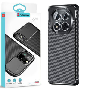 Husa AutoFocus » Xiaomi Redmi Note 14 Pro 5G, Carbon Texture, TPU, Black