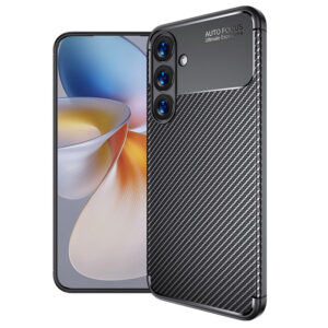 Husa AutoFocus » Samsung S26 Ultra (S948), Carbon Texture, TPU, BLACK