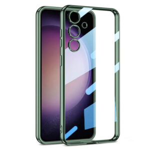 Husa Plating - Samsung S21 - silicon Slim, Clear | Green