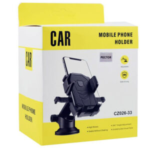 MX (CZ026) - Suport Auto, Magnetic, cu cleme, MultiAngle, brat telescopic, montaj Bord, Black