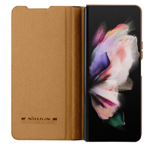 Husa Nillkin » Samsung Z Fold5, Qin Leather, PC Leather, BROWN
