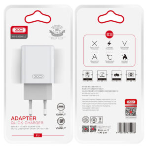 XO (L85D) - Incarcator Retea, 18W, 1xUSB-A, QC 3.0, White