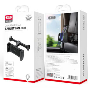 XO (C93) - Suport Auto, cu cleme laterale, montaj Tetiera, MultiAngle, brat ajustabil, Black
