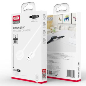 XO (CX012) - Incarcator Wireless, iWatch, 3W, Qi Charging, Cablu USB-A, 1m, White