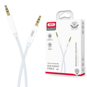 XO (NB-R211C) - Cablu Audio, Jack 3.5mm (M) - la Jack 3.5mm (M) - 1m, White