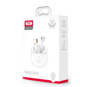 XO (X13) - Casti Wireless, Ear Buds, BT 5.1, 200h StandBy, 300mAh, Magic Ring, White
