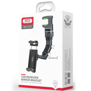 XO (C107) - Suport Auto, cu cleme laterale, montaj Oglinda Retrovizoare, MultiAngle, brat flexibil, MultiFunction, Black