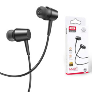 XO (EP57) - Casti cu Fir, In Ear, 3.5mm, 1.2m, Mic & Volume Key, HiFi, Black