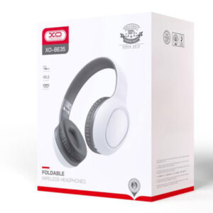 XO (BE35) - Casti Wireless, Over Ear, BT 5.2, 100h StandBy, Gaming, Elegant, White