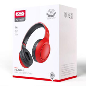 XO (BE35) - Casti Wireless, Over Ear, BT 5.2, 100h StandBy, Gaming, Elegant, Red