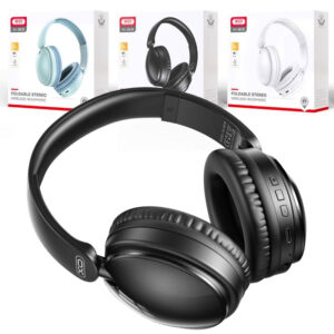 XO (BE36) - Casti Wireless, Over Ear, BT 5.0, 180h StandBy, Gaming, Crystal, Black