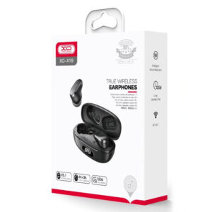 XO (X19) - Casti Wireless, Ear Buds, BT 5.1, 200h StandBy, 250mAh, Ark, Black