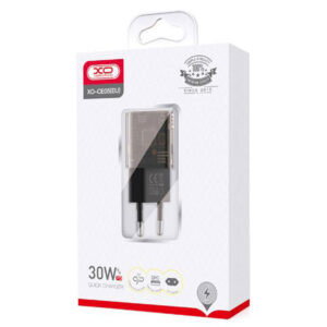 XO (CE05) - Incarcator Retea, 30W, 1xUSB-C, 1xUSB-A, PD, QC 3.0, BROWN