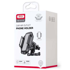 XO (C112) - Suport Auto, cu cleme laterale, montaj Ventilatie, MultiAngle, Pull Hook, Black