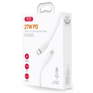 XO (NB-Q233A) - Cablu Date si Incarcare, USB-C la Lightning, PD27W, QC3.0, 1m, White