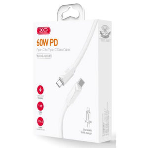 XO (NB-Q233B) - Cablu Date si Incarcare, USB-C, PD60W, QC3.0, 1m, White