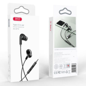 XO (EP73) - Casti cu Fir, In Ear, USB-C, 1.2m, Mic & Volume Key, HiFi, Black