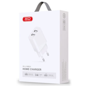 XO (L109) - Incarcator Retea, 2.4A, 2xUSB-A, QC 3.0, White