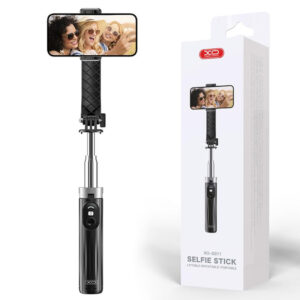 XO (SS11) Suport Stand, BT, tip Selfie, pentru telefon, brat telescopic, 4 picioare, 100cm, Reinforced, Black