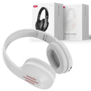XO (BE39) - Casti Wireless, Over Ear, BT 5.0, 180h StandBy, Gaming, Foldable, White