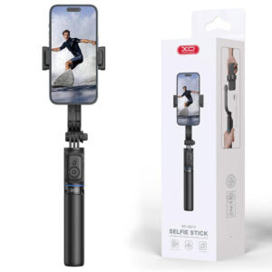 XO (SS13) Suport Stand, BT, tip Selfie, pentru telefon, brat telescopic, Tripods, 106cm, Suport detasabil, Black