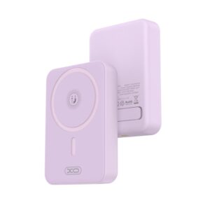 XO (PR231) - Baterie Externa, PowerBank Wireless 15W+PD20W, Magnetica, Suport Stand, 10000mAh, Fast Charge, Purple