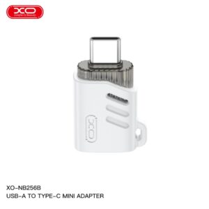 XO (NB256B) - Adaptor OTG Transfer, USB-A la USB-C, 480Mps, White
