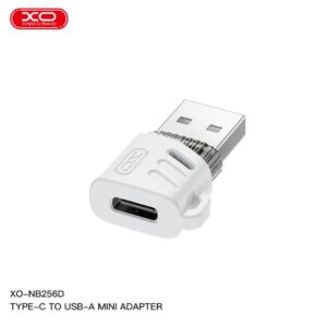 XO (NB256D) - Adaptor OTG Transfer, USB-C la USB-A, 480Mps, White