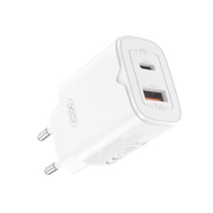 XO (L130) - Incarcator Retea, PD30W, 1xUSB-C, 1xUSB-A, White