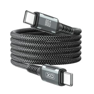 XO (NB-Q267) - Cablu Date si Incarcare, USB-C, PD60W, QC3.0, unTwist, Megnetic, 1m, Black