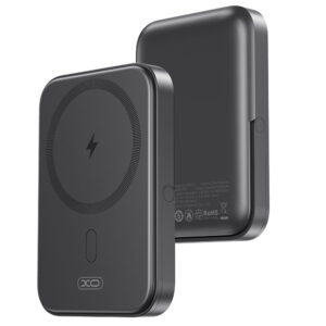 XO (PR242) - Baterie Externa, MagBank Wireless 15W/PD20W, Magnetica, Stand U-shape, 5.000mAh, Fast Charge, Black