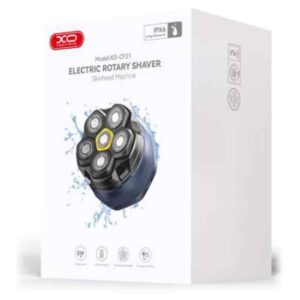 XO (CF21) - Aparat de barbierit, cu 6 lame rotative, 1400mAh, Waterproof, Compact | Blue