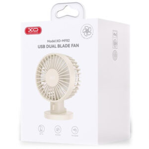 XO (MF82) Ventilator Thin Desktop Folding/Hangable Fan, 2000mah, BEIGE