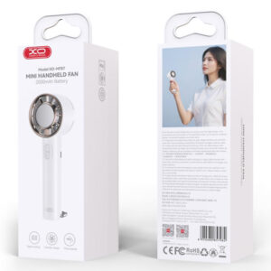 XO (MF87) Mini ventilator portabil, 3 trepte de viteza, 2000mAh, Cooling Ice, WHITE