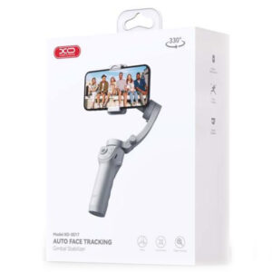 XO (SS17) Suport pentru telefon, tip Selfie, Gimbal, trei axe, cu maner si stabilizator Anti Shake, GRAY