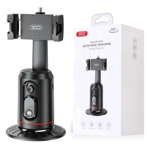 XO (SS16) Suport Stand, tip Selfie, BT 5.2, pentru telefon, AI cu urmarire faciala, MultiAngle, Black