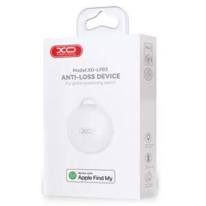 XO (LP03) Dispozitiv tip AirTAG, anti-pierdere, compatibil functie FindMy MFI, WHITE