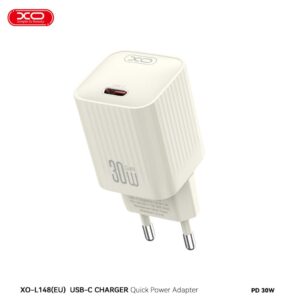 XO (L148) - Incarcator Retea, 18W, 5V, 3A, 1xUSB-C, BEIGE