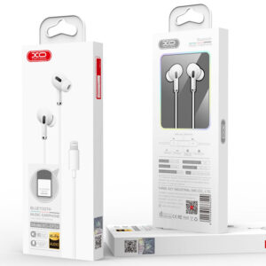 XO (EP24) - Casti cu Fir, In Ear, Lightning, 1.2m, BT Conect Pop-Up, HiFi, White