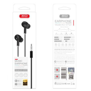 XO (EP22) - Casti cu Fir, In Ear, 3.5mm, 1.2m, Mic & Volume Key, HiFi, Black