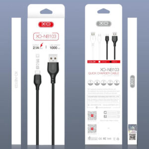 XO (NB103) - Cablu Date si Incarcare, USB-A la USB-C, 2.1A, Fast Charging, 2m, White