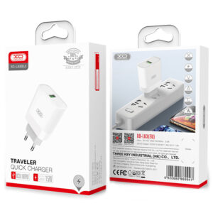 XO (L63) - Incarcator Retea, 15W, 1xUSB-A, QC 3.0, White
