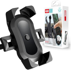 XO (C51) - Suport Moto/Bike, cu cleme laterale, montaj Ghidon, Shockproof, MultiAngle, 4 Corners, Black