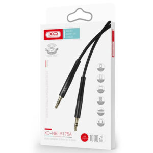 XO (NB-R175A) - Cablu Audio, Jack 3.5mm (M) - la Jack 3.5mm (M) - 1m, Black