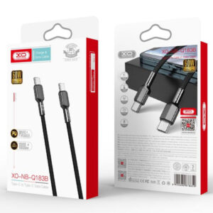 XO (NB183B) - Cablu Date si Incarcare, USB-C, PD60W, QC3.0, 1m, Black