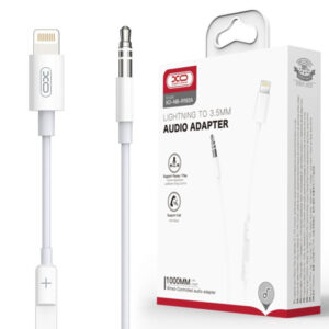 XO (NB-R192A) - Cablu Audio, Lightning la Jack 3.5mm (M) - PopUp Function, 1m, White
