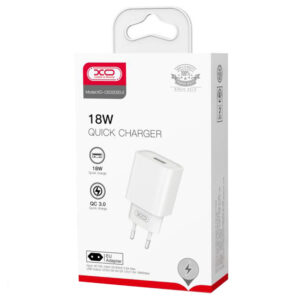 XO (CE02D) - Incarcator Retea, 18W, 1xUSB-A, QC 3.0, White