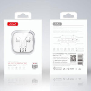 XO (S31) - Casti cu Fir, In Ear, 3.5mm, 1.2m, Mic & Volume Key, HiFi, White