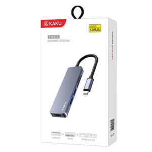Kaku (KSC-274) - Hub Multiport USB-C, 4-in-1, 2xUSB3.0, SD Reader, 1xHDMI, Gray